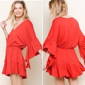 Layla red romper